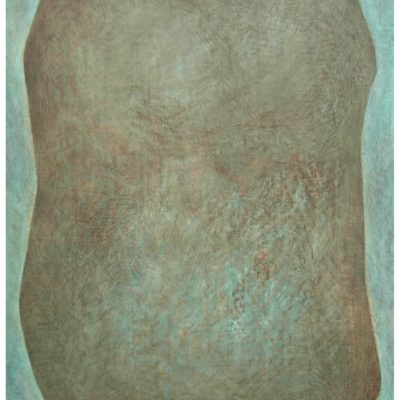 Peinture 09/12, 2009. Acrylique et craie sur calque, 83x58 cm.