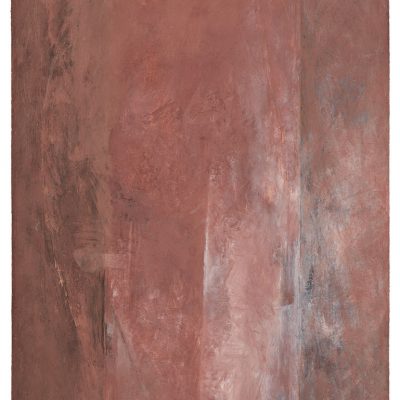 Peinture 93/16, 1993. Terre de Crête sur Arches, 66x50 cm.