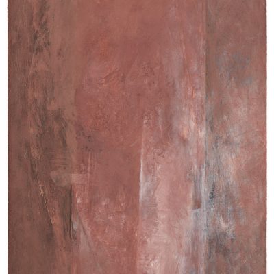 Peinture 93/16, 1993. Terre de Crête sur Arches, 66x50 cm.
