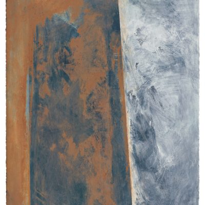 Peinture 94/2, 1994. Terre de Crête et Indigo sur Arches, 76x56.5 cm. Collection privée.