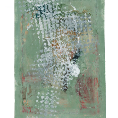 Peinture 25/33, 2025. Noir de vigne et acrylique sur papier, 47x32 cm.