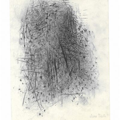 Dessin 17/52, 2017. Mine de plomb sur papier japon, 33x25 cm.