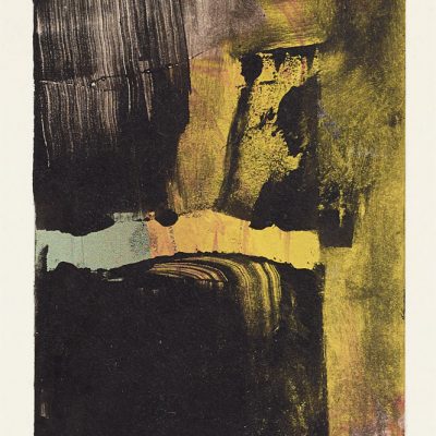 Monotype, 2005. Technique mixte sur papier, 13x9 cm, unique.