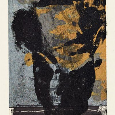 Monotype, 2005. Technique mixte sur papier, 13x9 cm, unique.