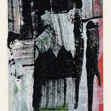 Monotype, 2005. Technique mixte sur papier, 13x9 cm, unique.