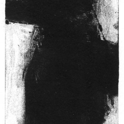 Monotype, 2005. Technique mixte sur papier, 13x9 cm, unique.