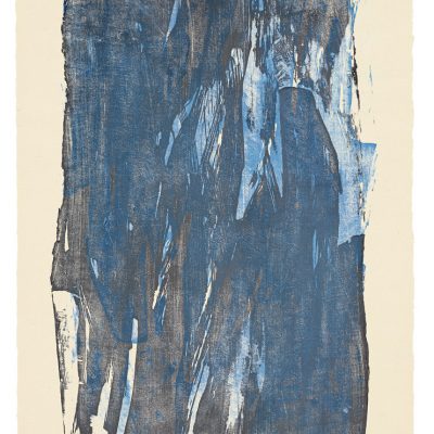 Estampe japonaise 10/14, 2010. Bois de tilleul gravé sur Bonkoshi, 90x64,5 cm, unique. Collection privée.