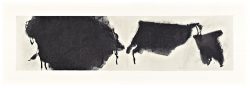 Peinture 15/67, 2015. Noir de vigne sur chine, 34x135 cm.