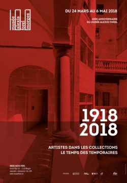 Affiche exposition Artistes dans les collections du Musée Alexis Forel