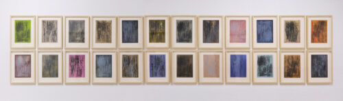 "Suite au bois", ensemble de 48 estampes unique de Claire Nicole, 1e partie.