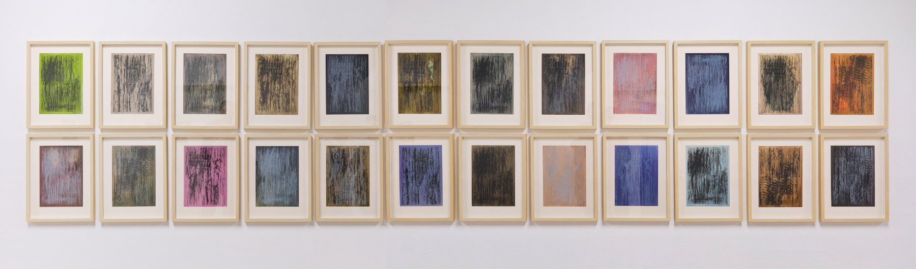 "Suite au bois", ensemble de 48 estampes uniques, 1e partie.