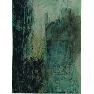 Peinture 23/60, 2023. Noir de vigne et acrylique sur papier, 46x31 cm.